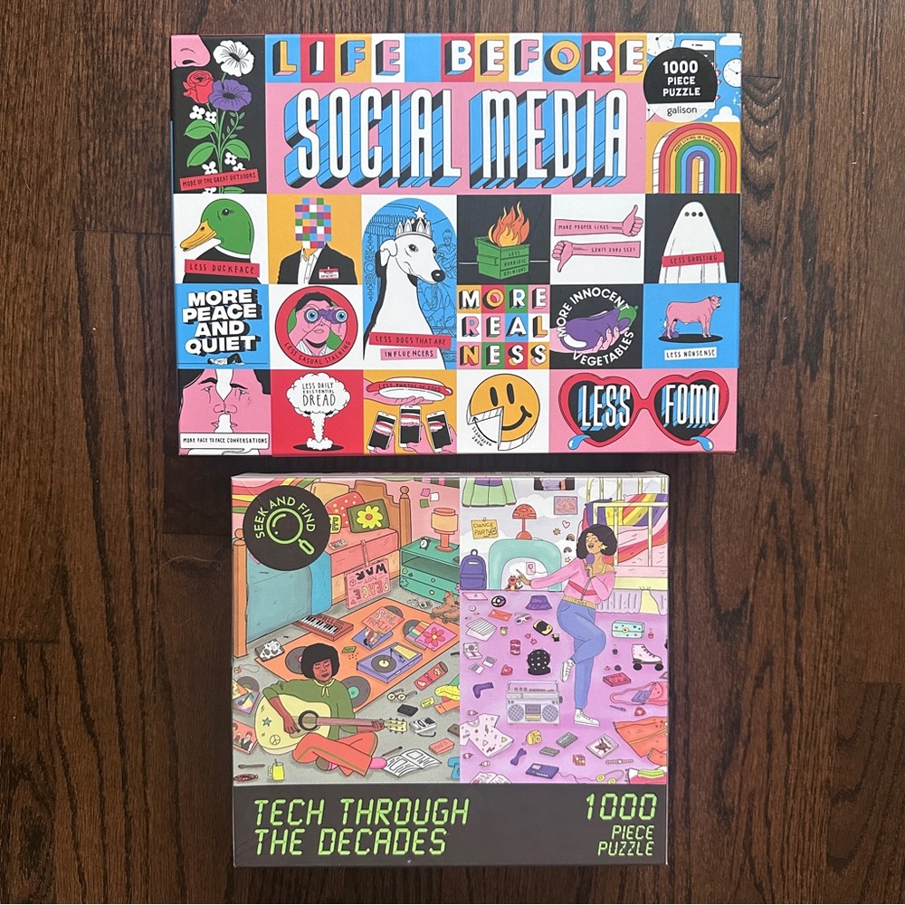 Set of Puzzles—Galison Life Before Social Media & Funderdome Tech Through Decade